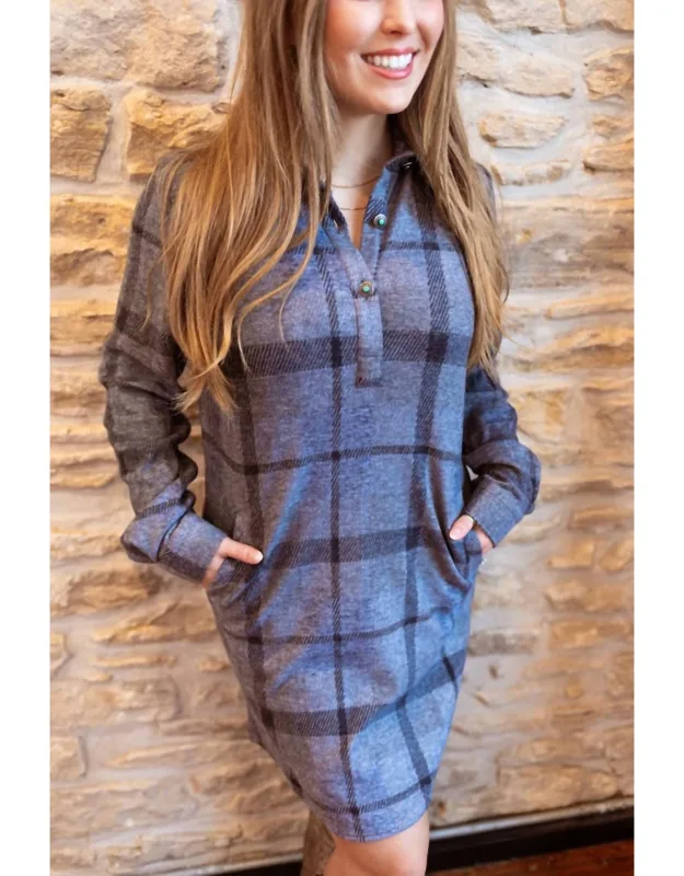 Plaid Shirt Dress