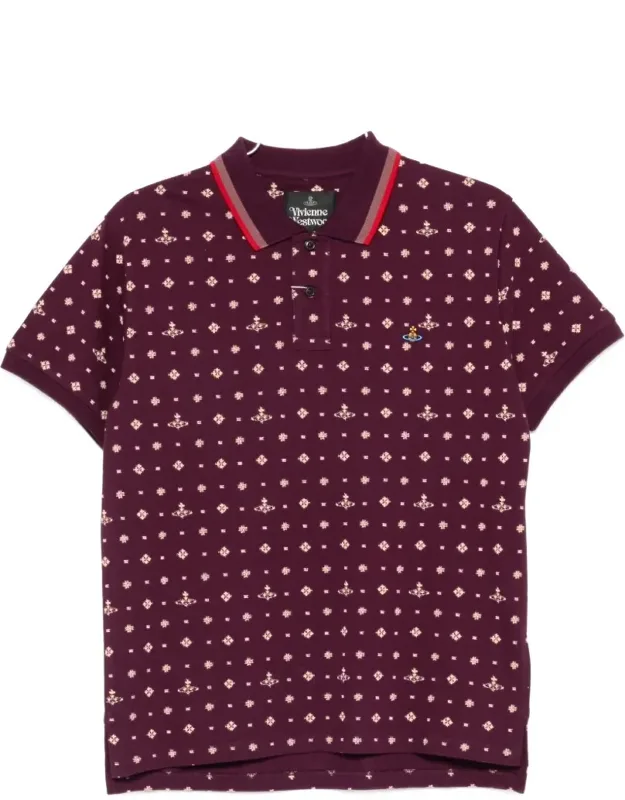 Polo Shirt With Contrasting Collar And Tailored Fit