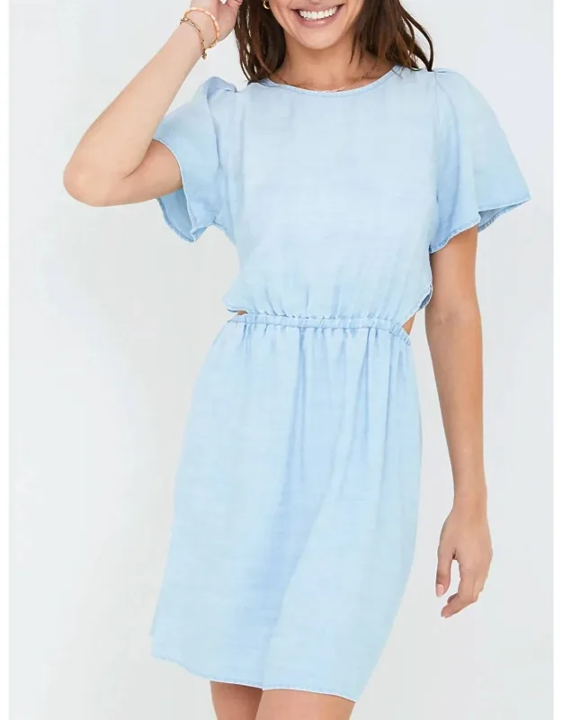 Short Sleeve Cut Out Dress