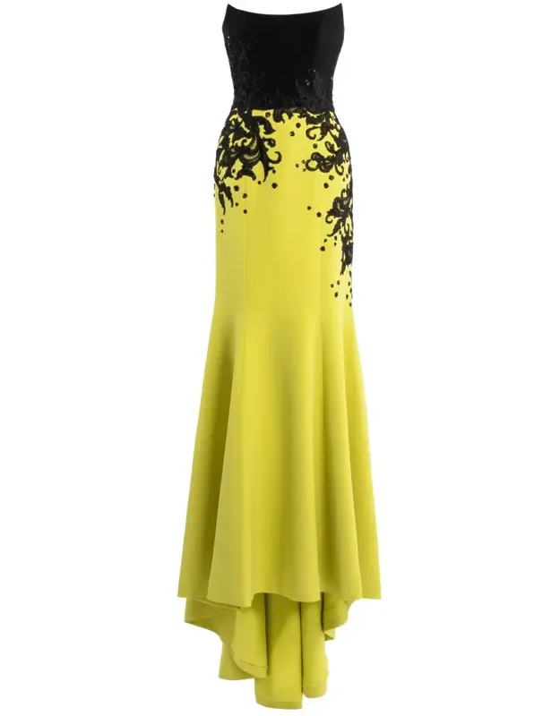 Mermaid Dress With Embroidery