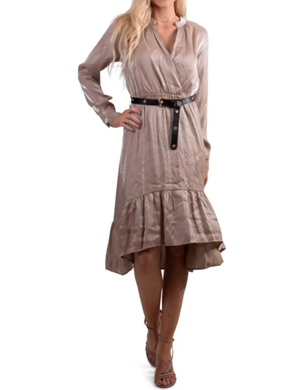 Leah V-neck Midi Dress