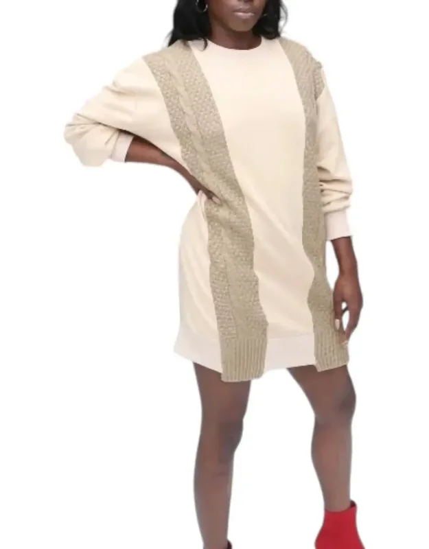 Knit Me Close Knit Sweatshirt Dress