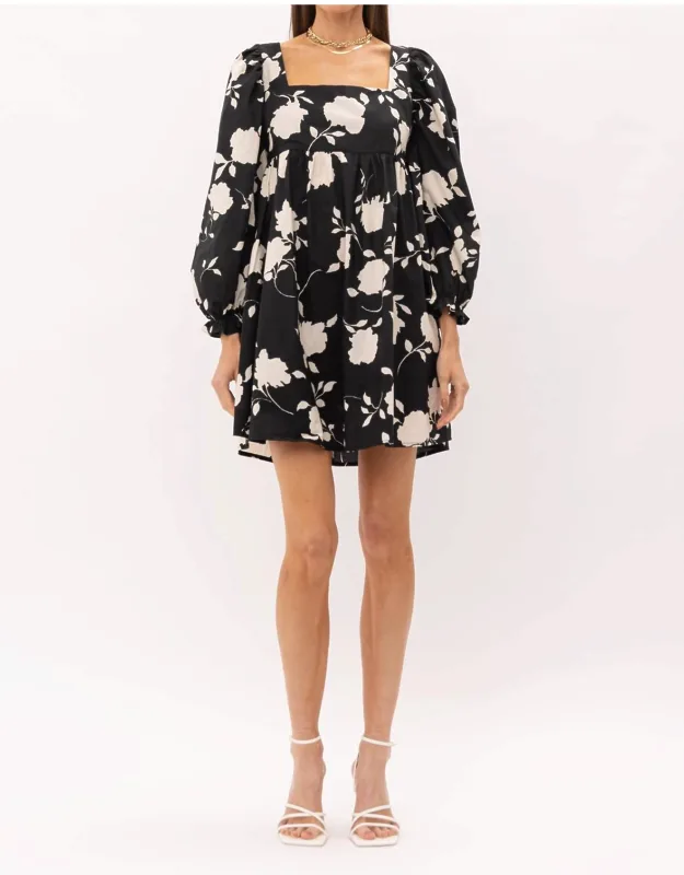 Floral Babydoll Mini Dress