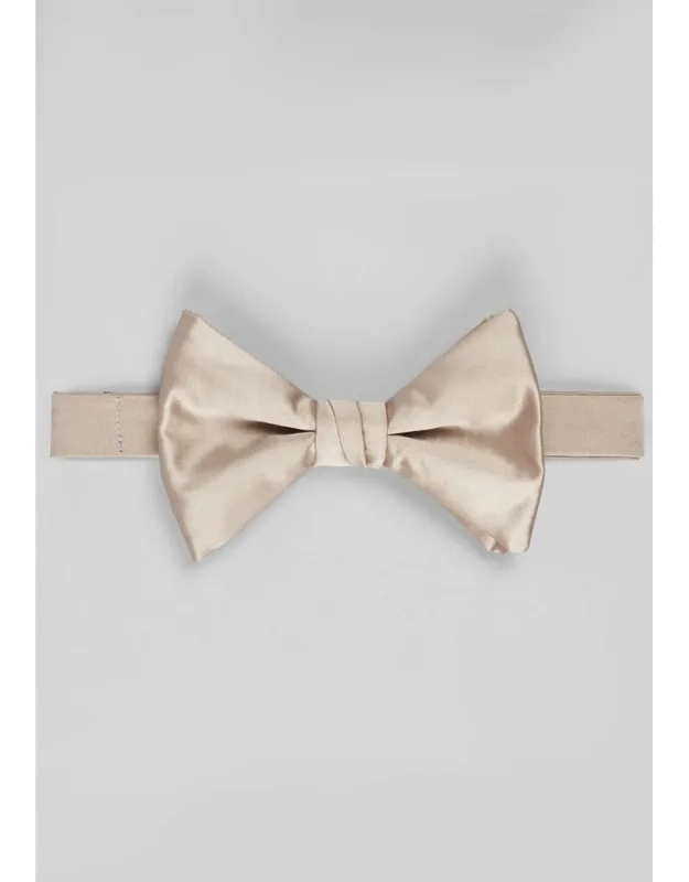 Solid Pre-tied Bow Tie - Effortless Style, Fully Adjustable Fit