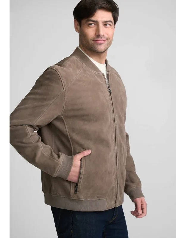 Mauritius Traditional Suede Bomber Jacket