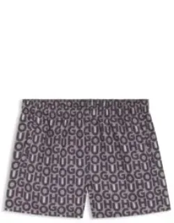 Quick-dry Swim Shorts With All-over Print
