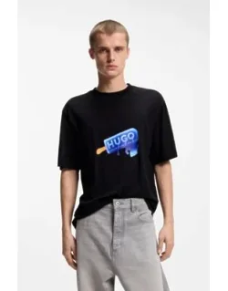 Cotton-jersey T-shirt With Ice-lolly Artwork