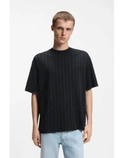 Cotton-jersey T-shirt With Happy's And Stripe