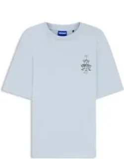 Cotton-jersey T-shirt With Printed Artwork