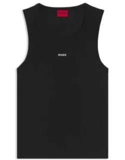 Contrast-logo Slim-fit Tank Top In Stretch Cotton