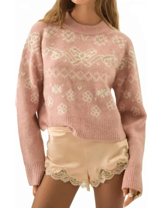 Arabella Intarsia Pullover Sweater