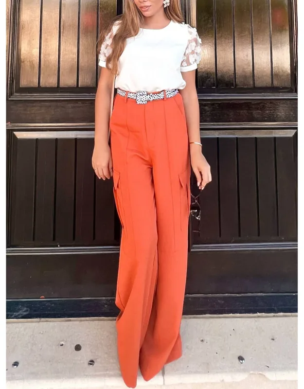 Wide Leg Cargo Pants