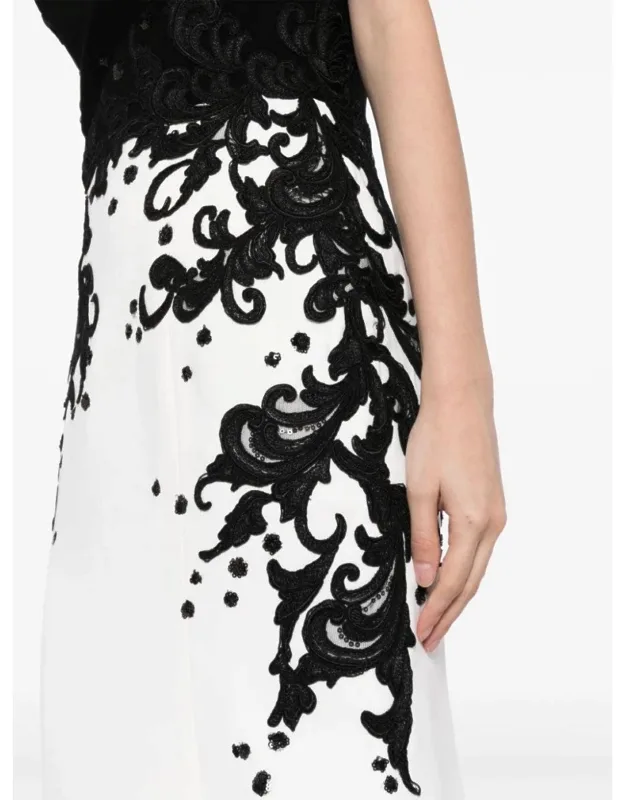 Mermaid Dress With Embroidery
