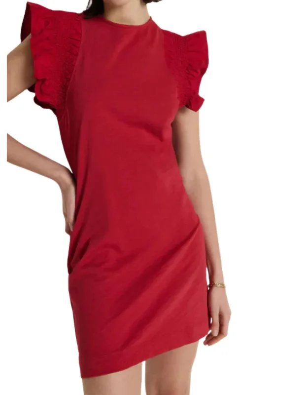 Ruffle Sleeve Dress
