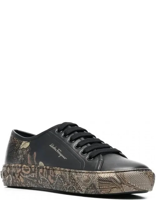 Borg Cubic Lace-up Sneakers