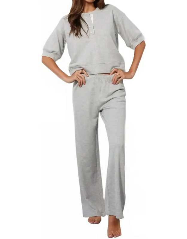 Shimmery Lurex Wide Leg Pants
