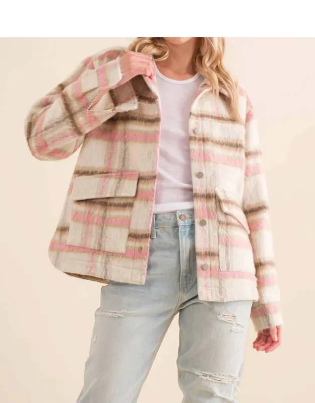 Cozied Up Plaid Jacket