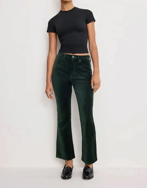 Velvet High Rise Kick Flare Pants