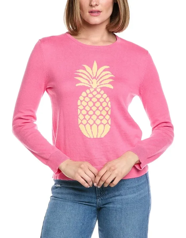 Pineapple Intarsia Cashmere-blend Sweater