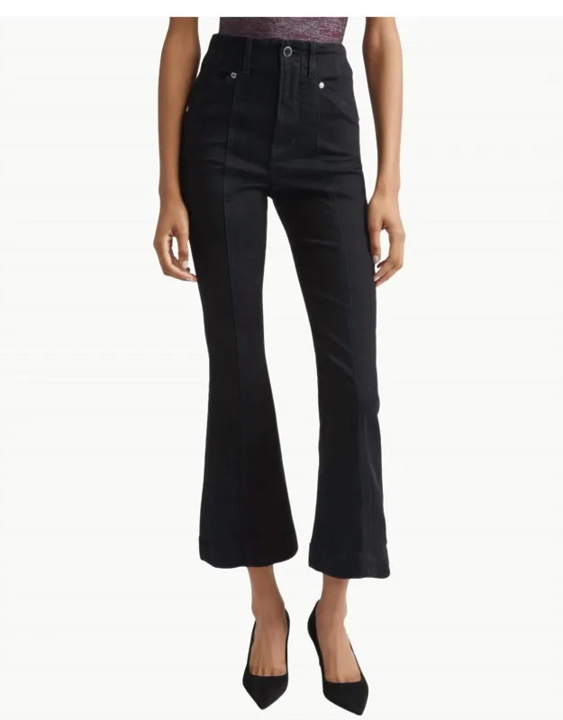 High Rise Ankle Flare Jeans