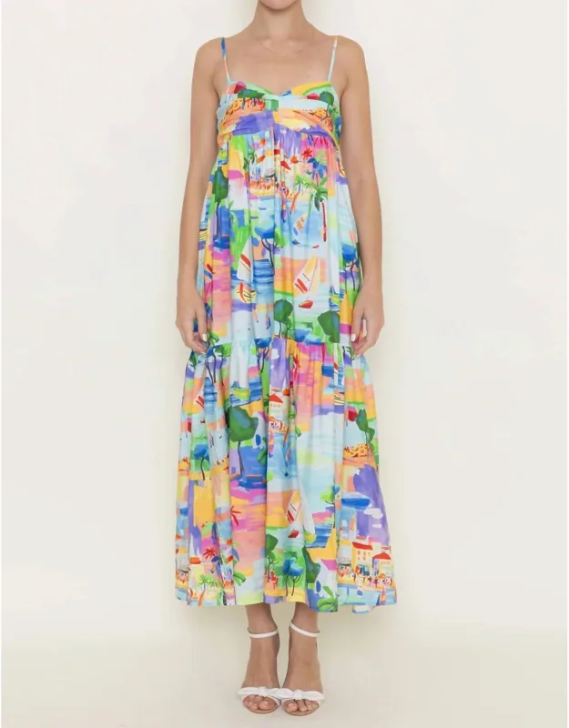 Isla Print Tiered Dress