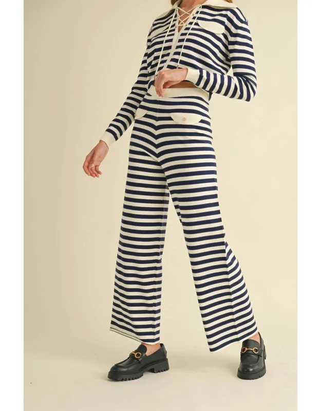 Knit Pants In Stripe