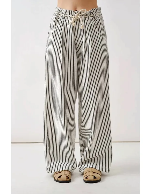 Stripe Wide Leg Pants