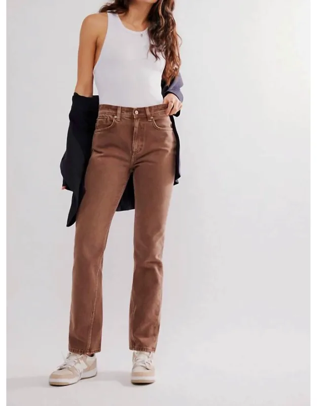 Xena Slim Straight Denim Jeans