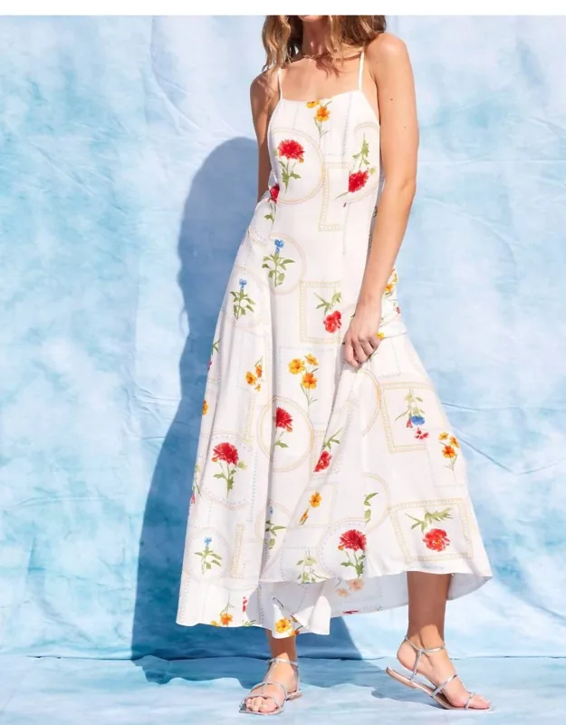 Garden Print Maxi Dress