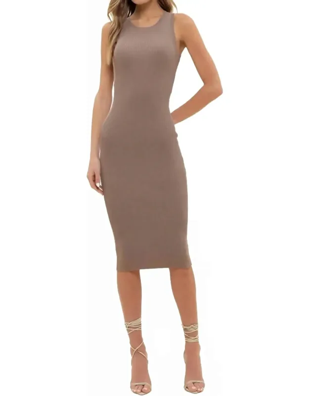 Ribbed Knit Tank Dress