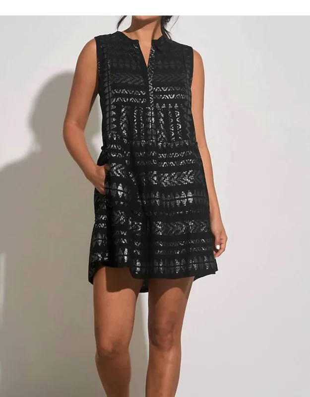 Metallic Mini Dress