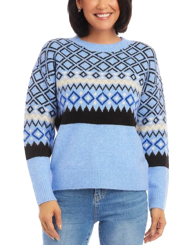 Jacquard Pullover Sweater