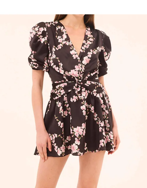 Narcissa Dress In Chained Blossom