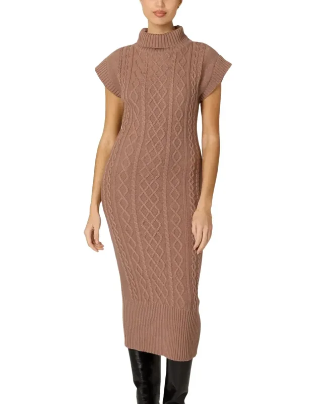 Crochet Knit Midi Dress