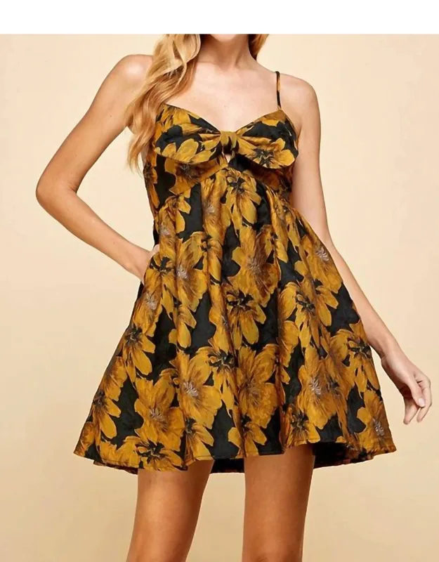 Gilded Garden Mini Dress