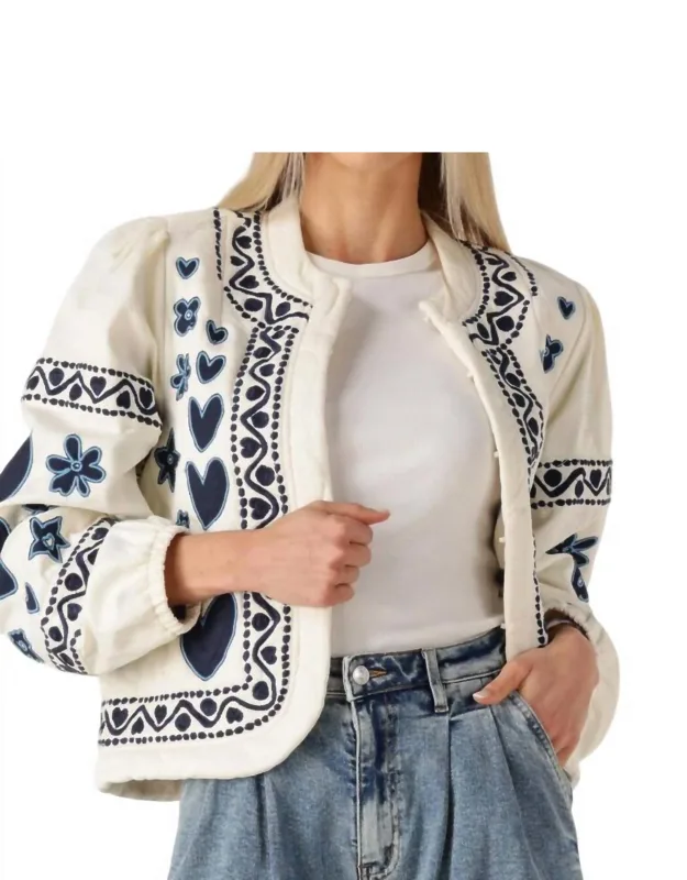 Heart Quilted Padded Jacket