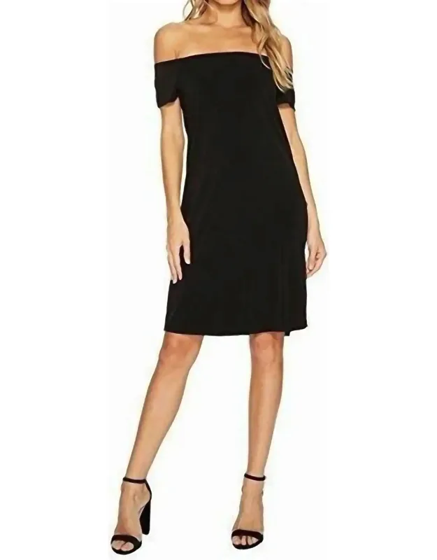 Bare Shoulder Mini Dress