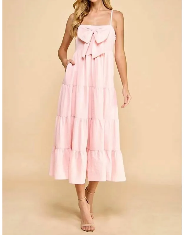 Day Dreaming Bow Accent Dress