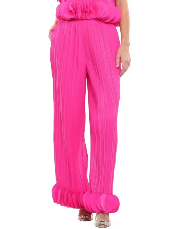 Pleated Wide Leg Pants