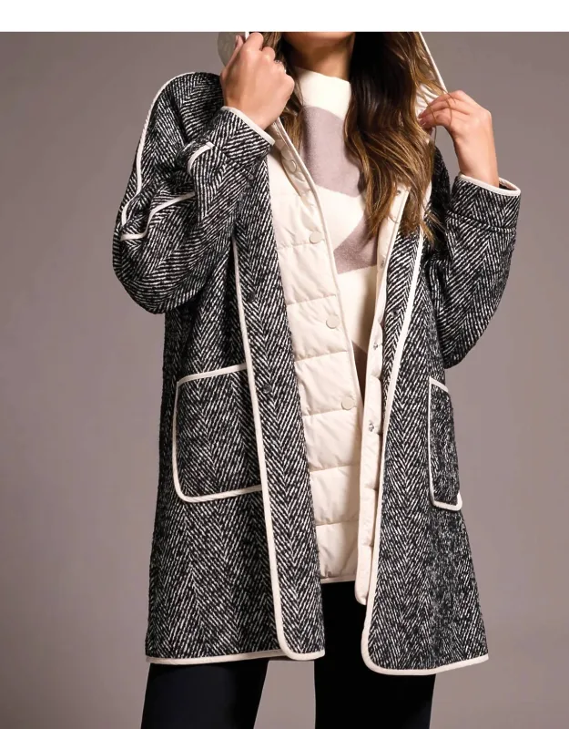 Herringbone Lightweight Fooler Coat