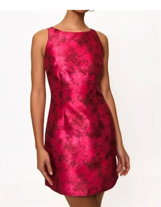 Layered Ditsy Floral Mini Dress