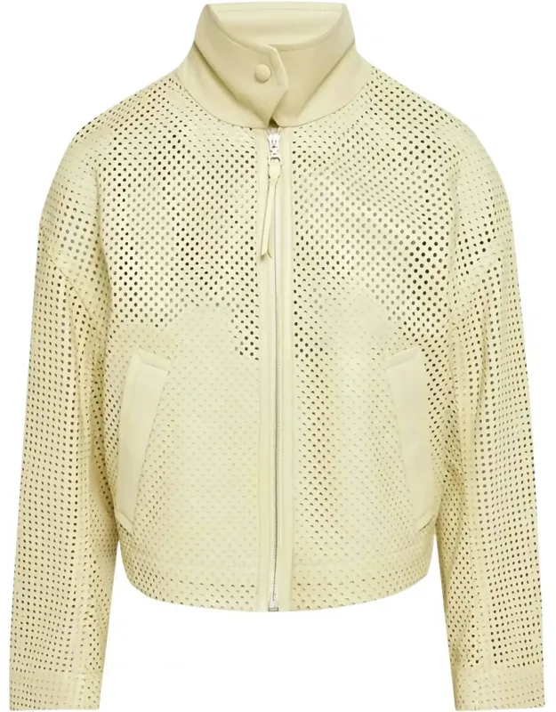 Perforated Leather Jacket