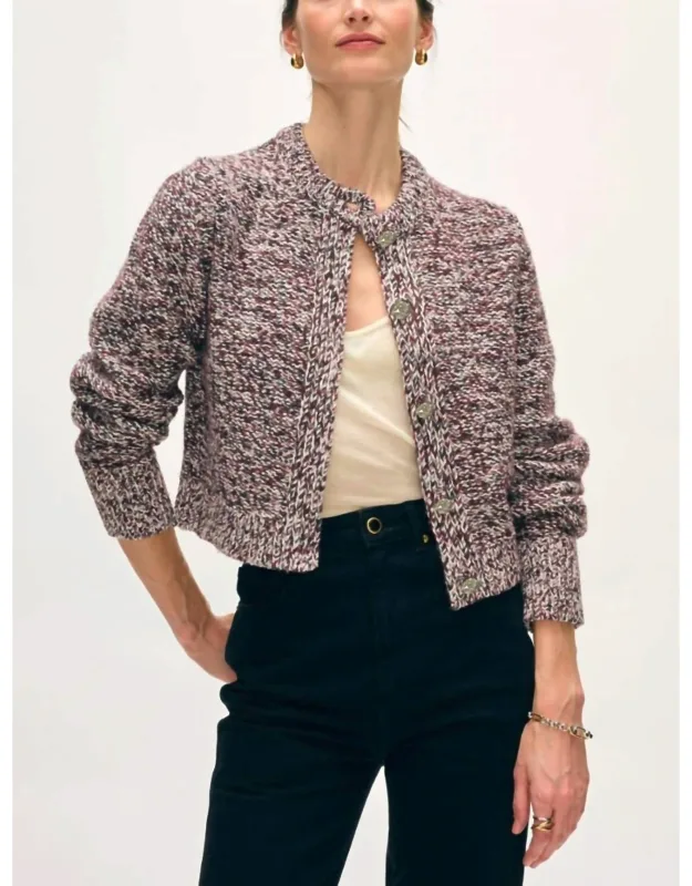 Crewneck Button Cardigan