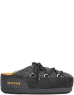 Wool Blend Knit Mules