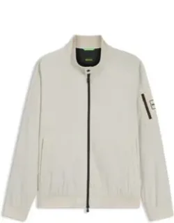 Double-piping Blouson Jacket With Water-repellent Finish