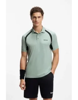 Quick-dry Slim-fit Polo Shirt With Four-way Stretch