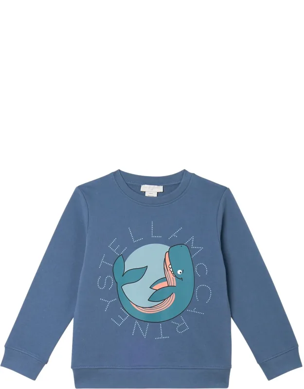 Sweatshirt With "whale" Logo