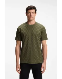 Relaxed-fit T-shirt In Cotton Jacquard
