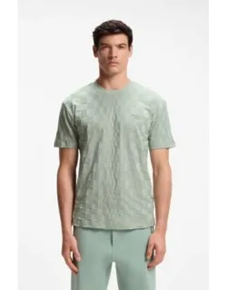 Relaxed-fit T-shirt In Cotton Jacquard