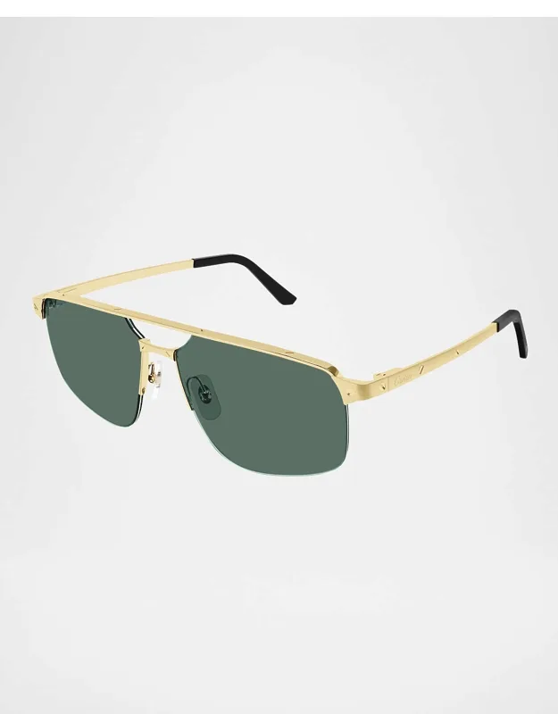Square Rimless Metal Sunglasses
